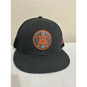 New Era 9FIFTY MLB Houston Astros Hat Grey/Orange Size 7 1/4